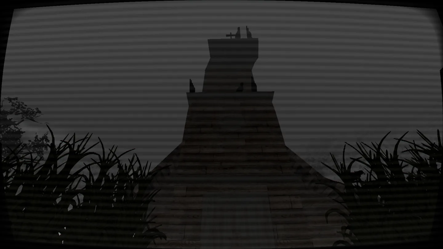 Iglesia y escenario de exploración de Into the Crops