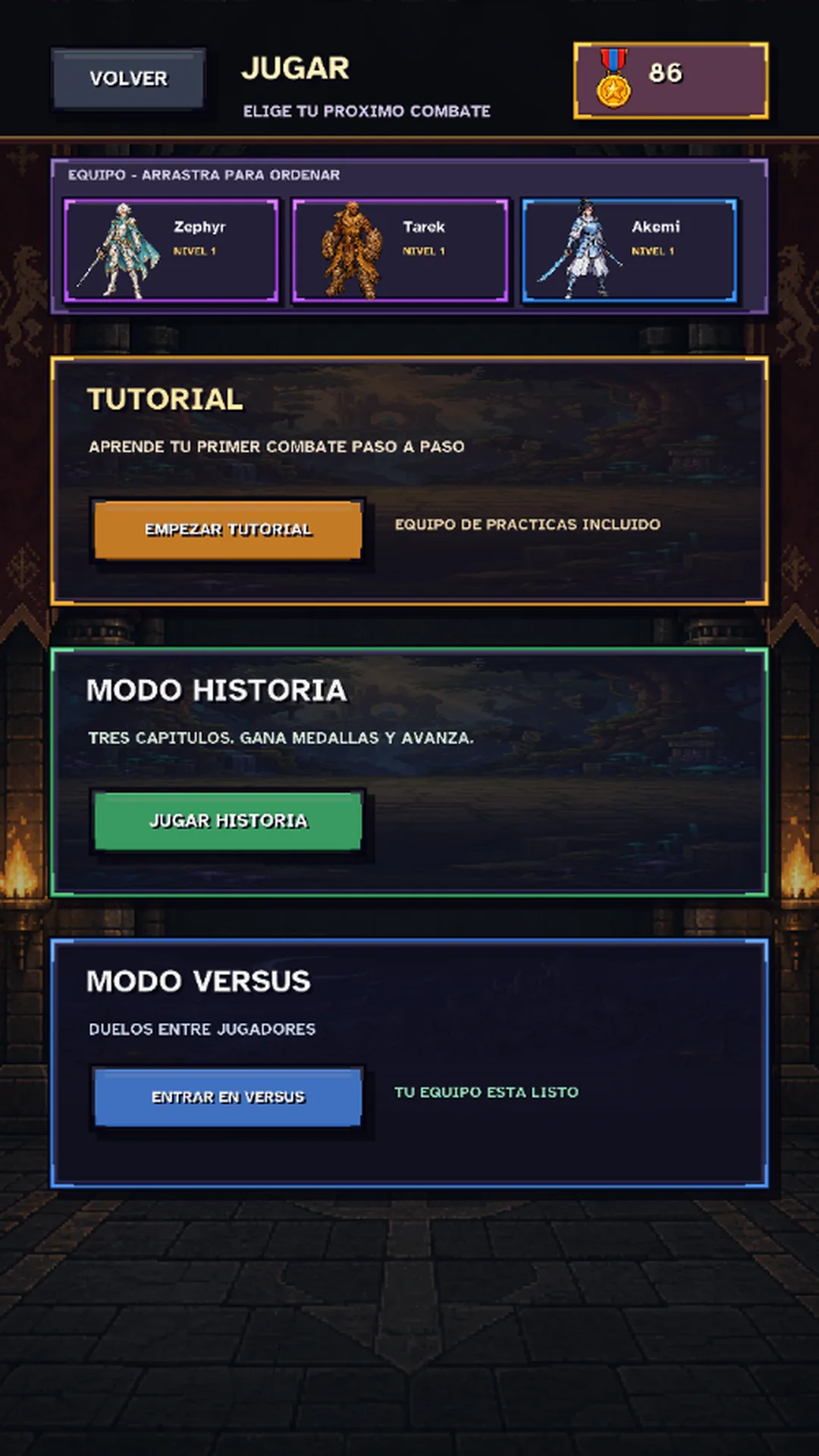Recruit Raider game mode selection