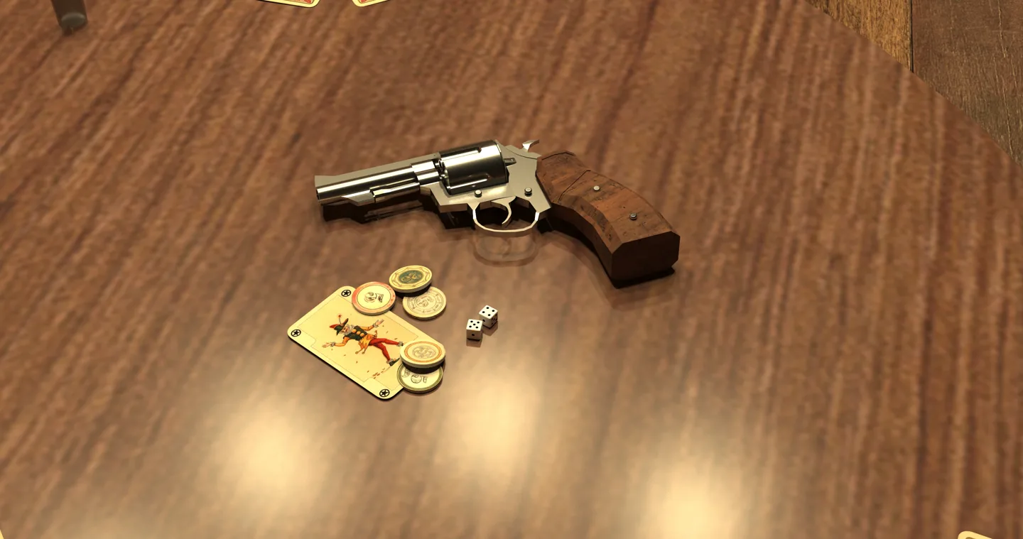 Render de Bullet Saloon: revolver